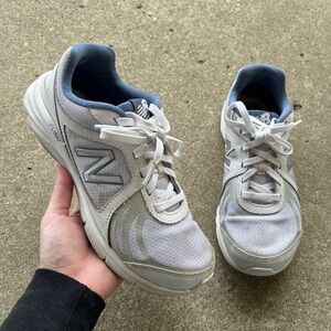 New Balance 496v3 Womens Walking‎ Shoes White Blue WW496WB3 Size 8.5 athletic